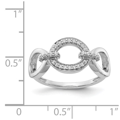14k White Gold Real Diamond Fancy Ring