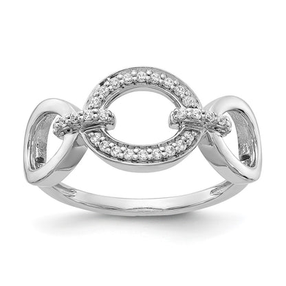 14k White Gold Real Diamond Fancy Ring