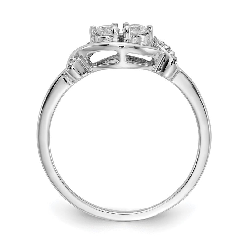 14k White Gold Real Diamond Fancy Ring