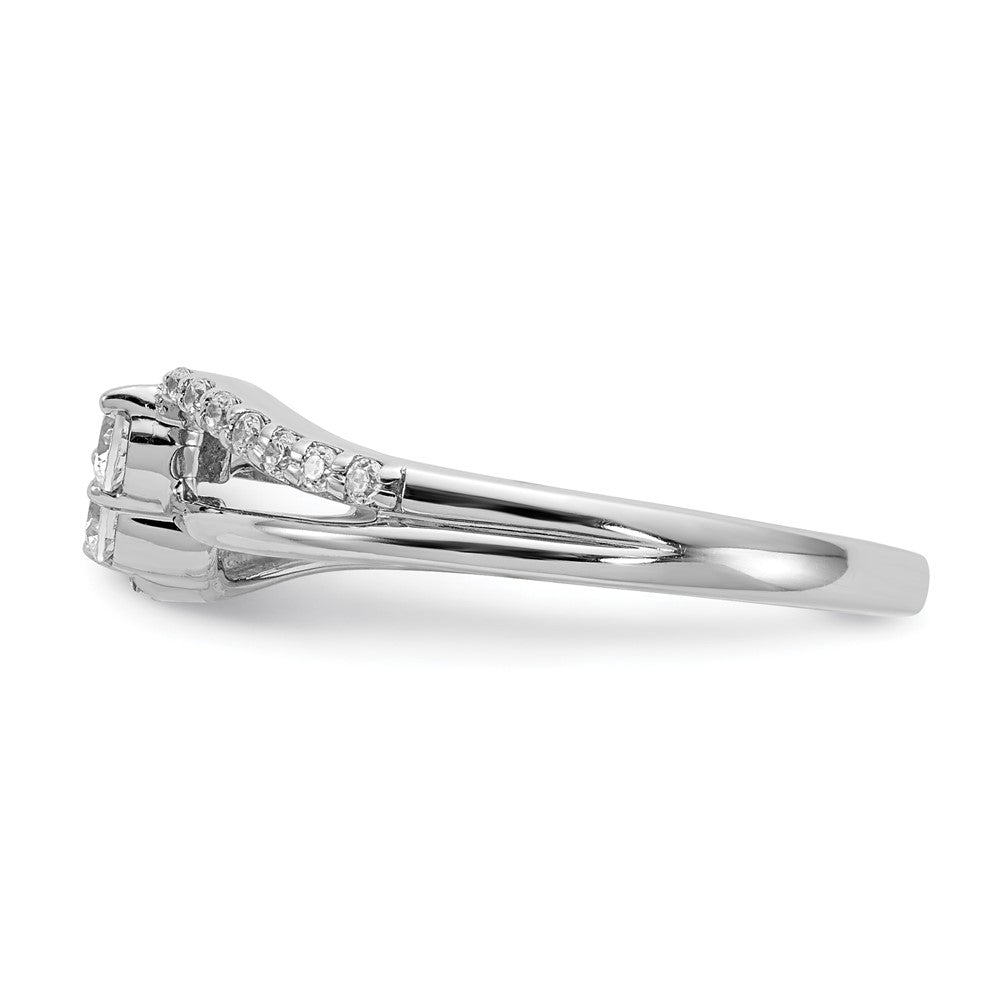 14k White Gold Real Diamond Fancy Ring