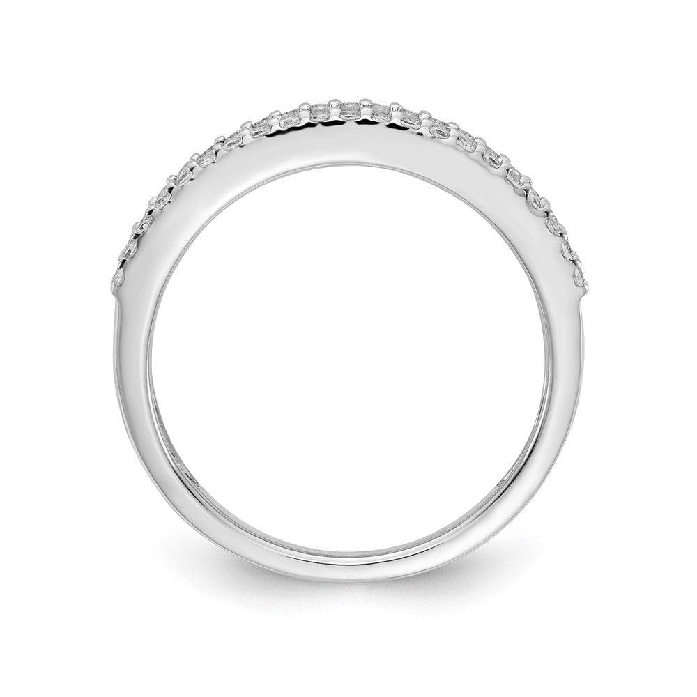 14k White Gold Real Diamond and Ruby Fancy Ring