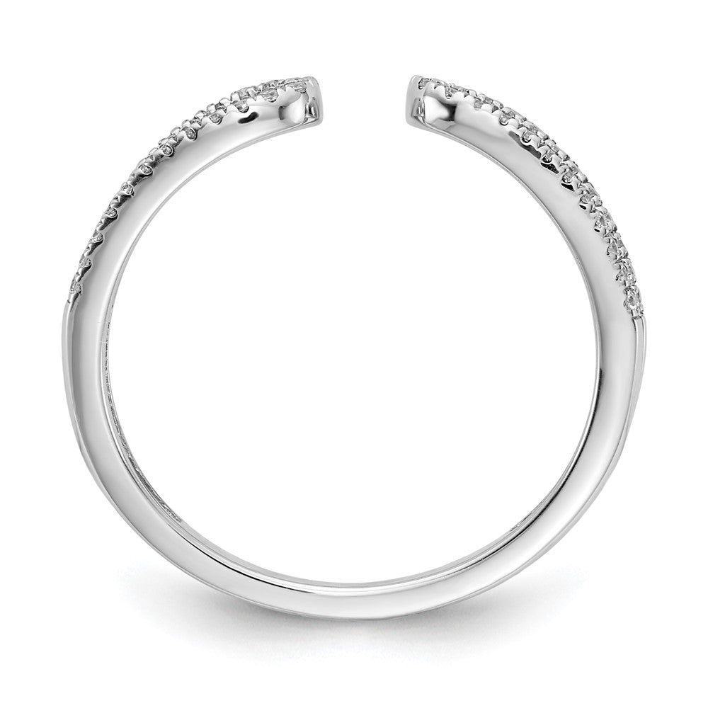14k White Gold Real Diamond Fancy Ring