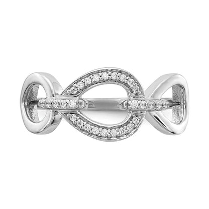 14k White Gold Real Diamond Fancy Ring
