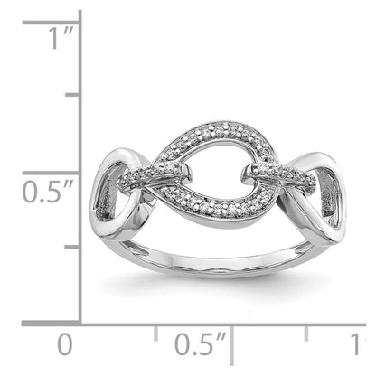 14k White Gold Real Diamond Fancy Ring