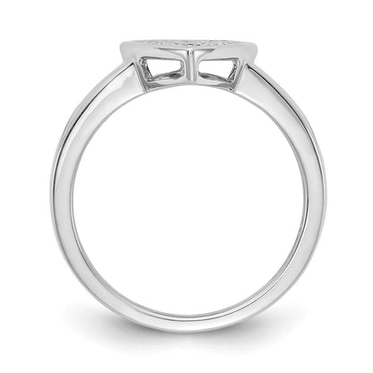 14k White Gold Real Diamond Fancy Teardrop Ring