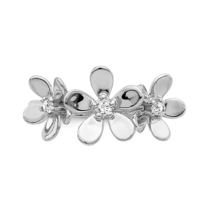 14k White Gold Real Diamond Ring