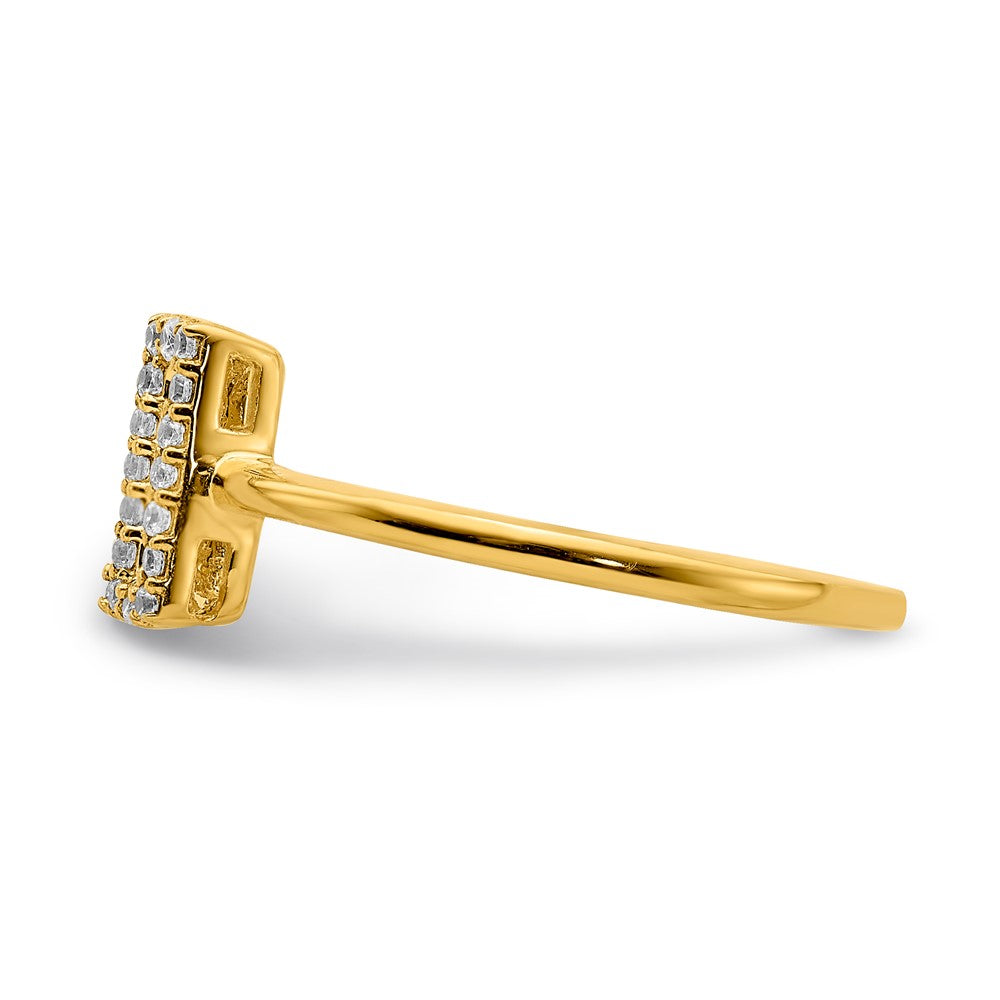 14k White Gold Real Diamond Ring