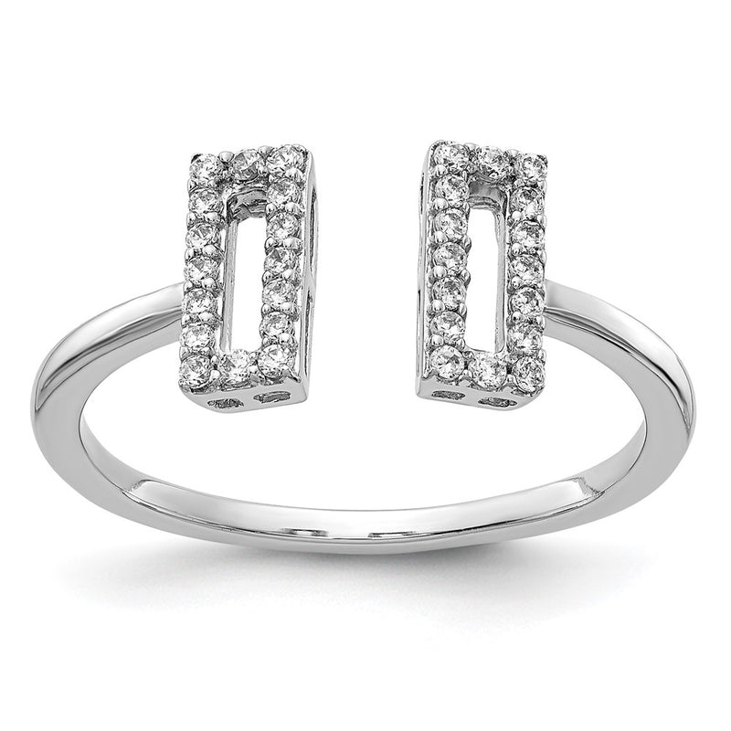 14k White Gold Real Diamond Ring