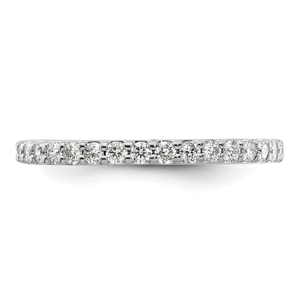 14k White Gold Real Diamond Band