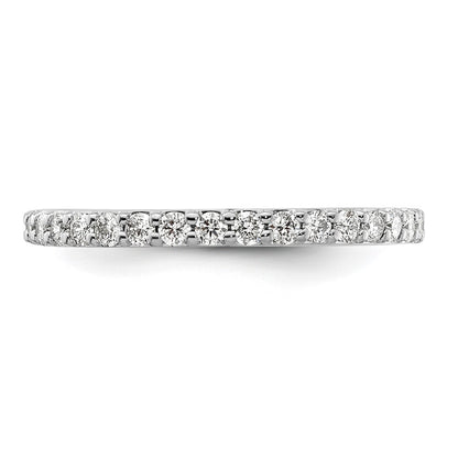 14k White Gold Real Diamond Band