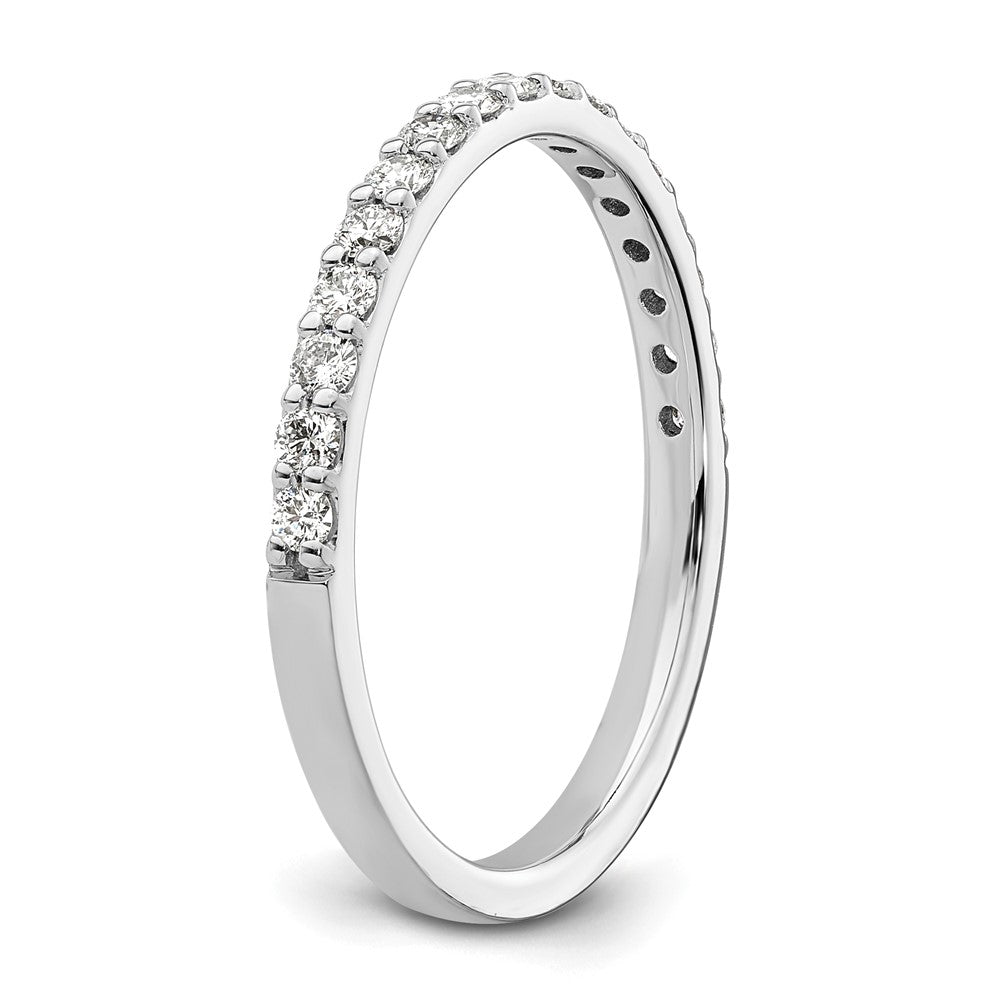 14k White Gold Real Diamond Band
