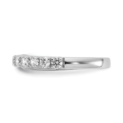 14k White Gold Real Diamond Wedding Band