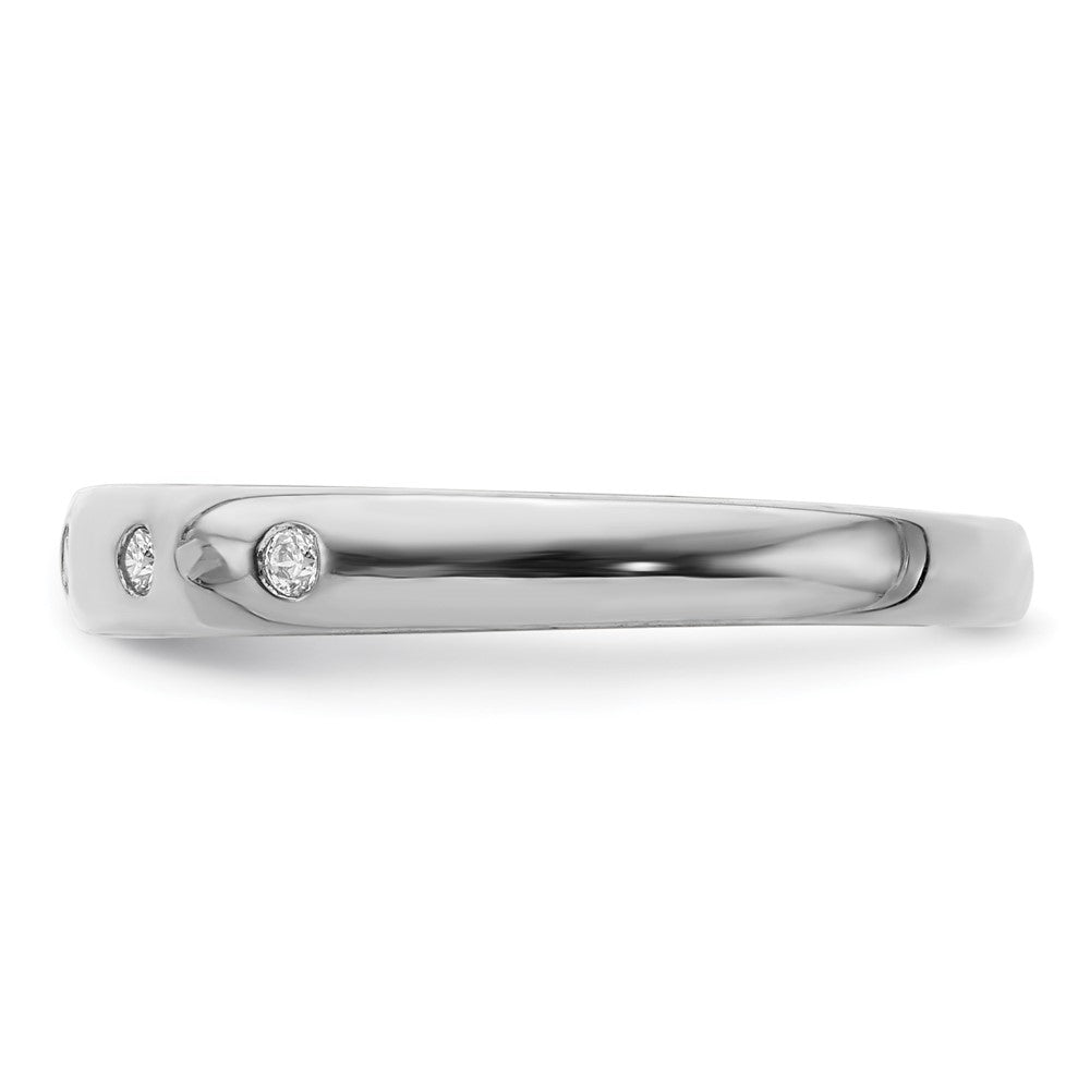 14k White Gold 5-stone Real Diamond Ring