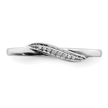 14k White Gold Real Diamond Ring