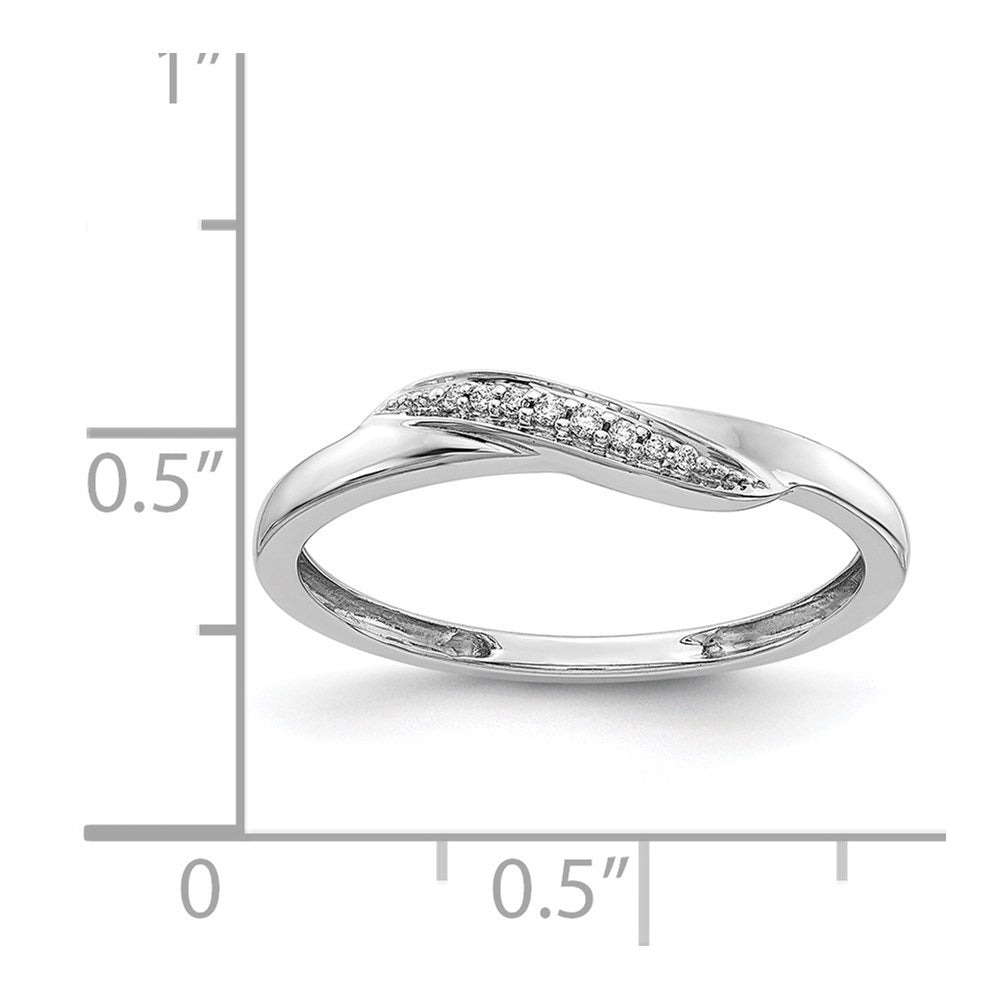 14k White Gold Real Diamond Ring