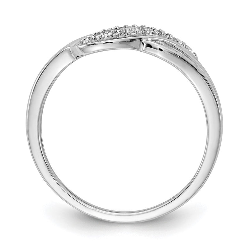 14k White Gold Real Diamond Fashion Ring