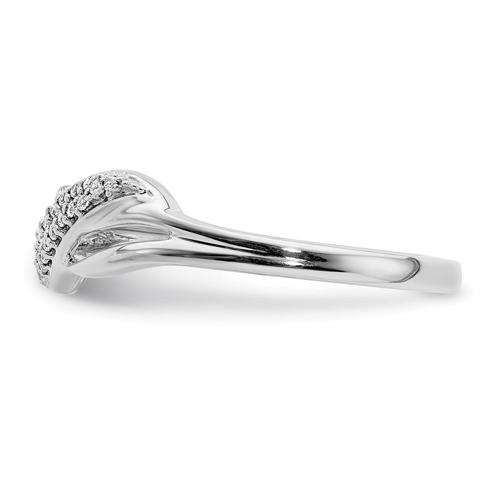 14k White Gold Real Diamond Fashion Ring