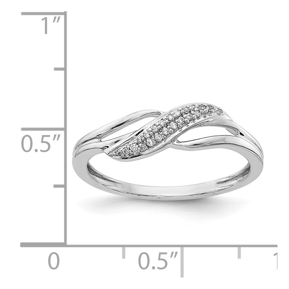 14k White Gold Real Diamond Fashion Ring