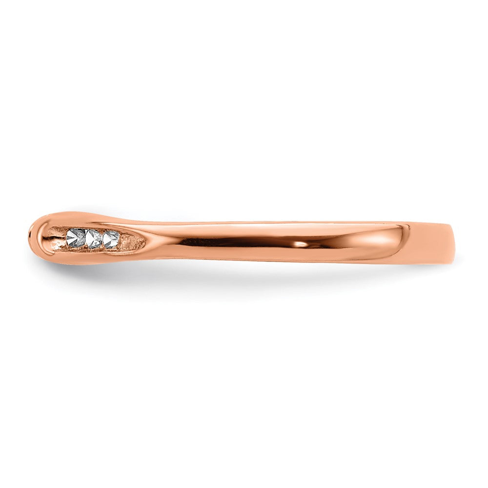 14k Rose Gold Real Diamond Ring