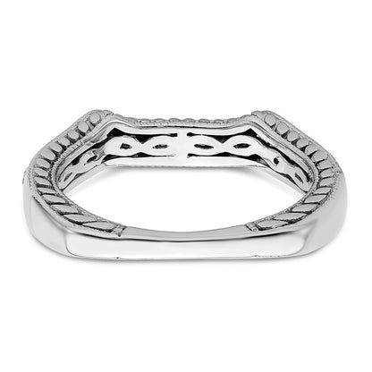 14k White Gold Real Diamond Wedding Band
