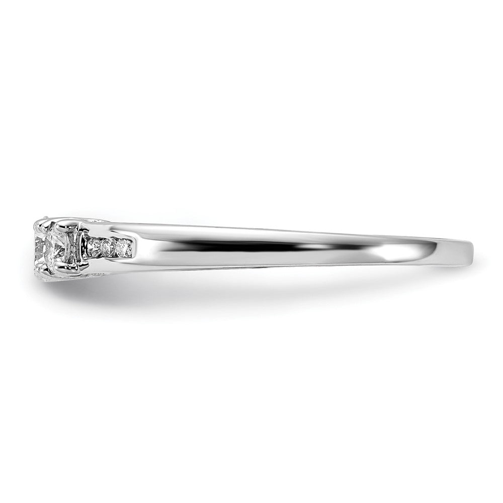 14k White Gold Real Diamond Ring