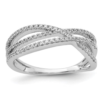 14k White Gold Real Diamond Ring