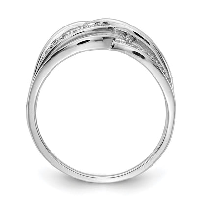 14k White Gold Real Diamond Ring