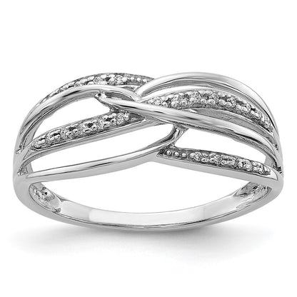 14k White Gold Real Diamond Ring