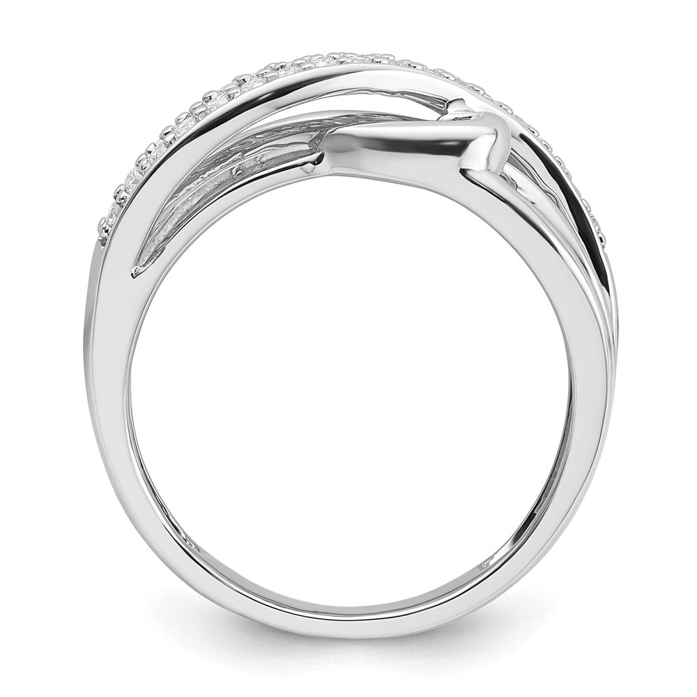 14k White Gold Real Diamond Ring