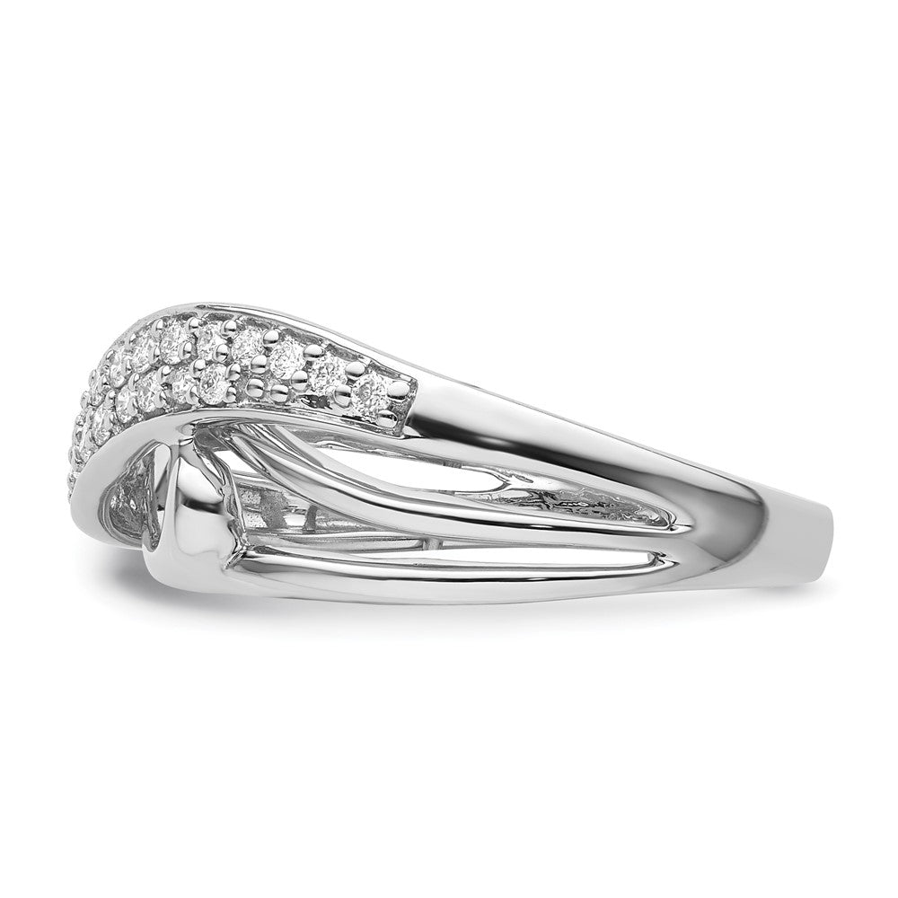 14k White Gold Real Diamond Ring