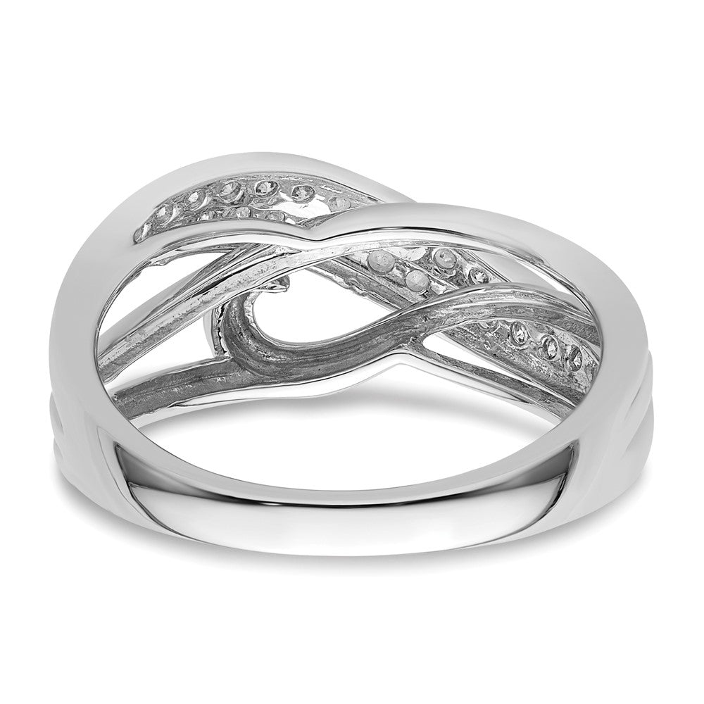 14k White Gold Real Diamond Ring