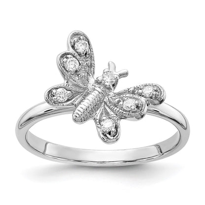 14k White Gold AAA Diamond ring