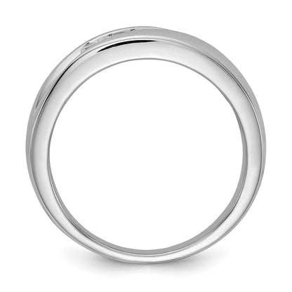 0.25ct. CZ Solid Real 14k White Gold Men's Ring