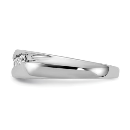 0.25ct. CZ Solid Real 14k White Gold Men's Ring
