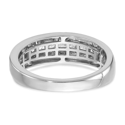0.50ct. CZ Solid Real 14k White & Yellow Gold Men's Ring