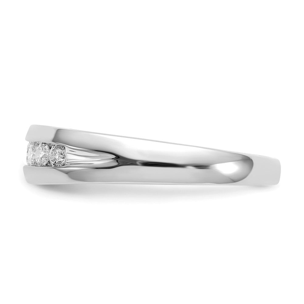 Sterling Silver & Diamond Side Detail Men's Ring - Bash.com