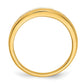 14K Yellow Gold w/Rhodium Real Diamond Mens Channel Ring
