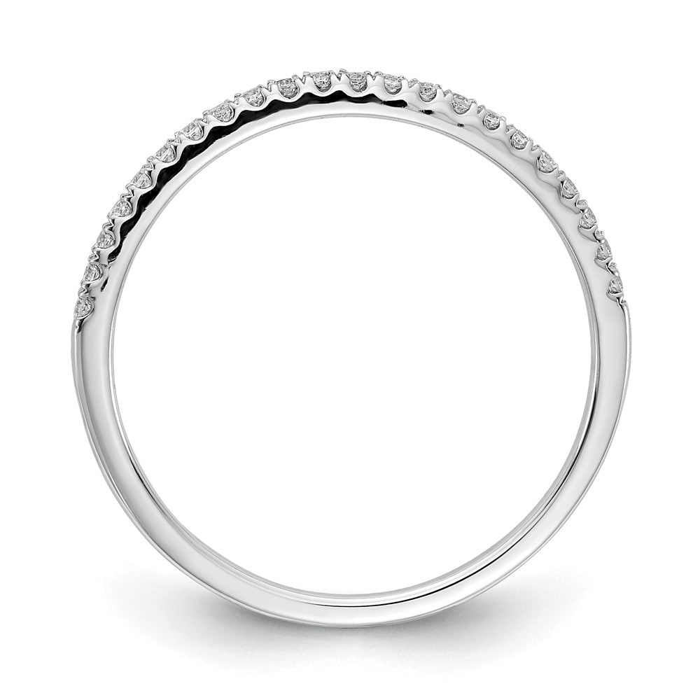 14k White Gold Real Diamond Wedding Band