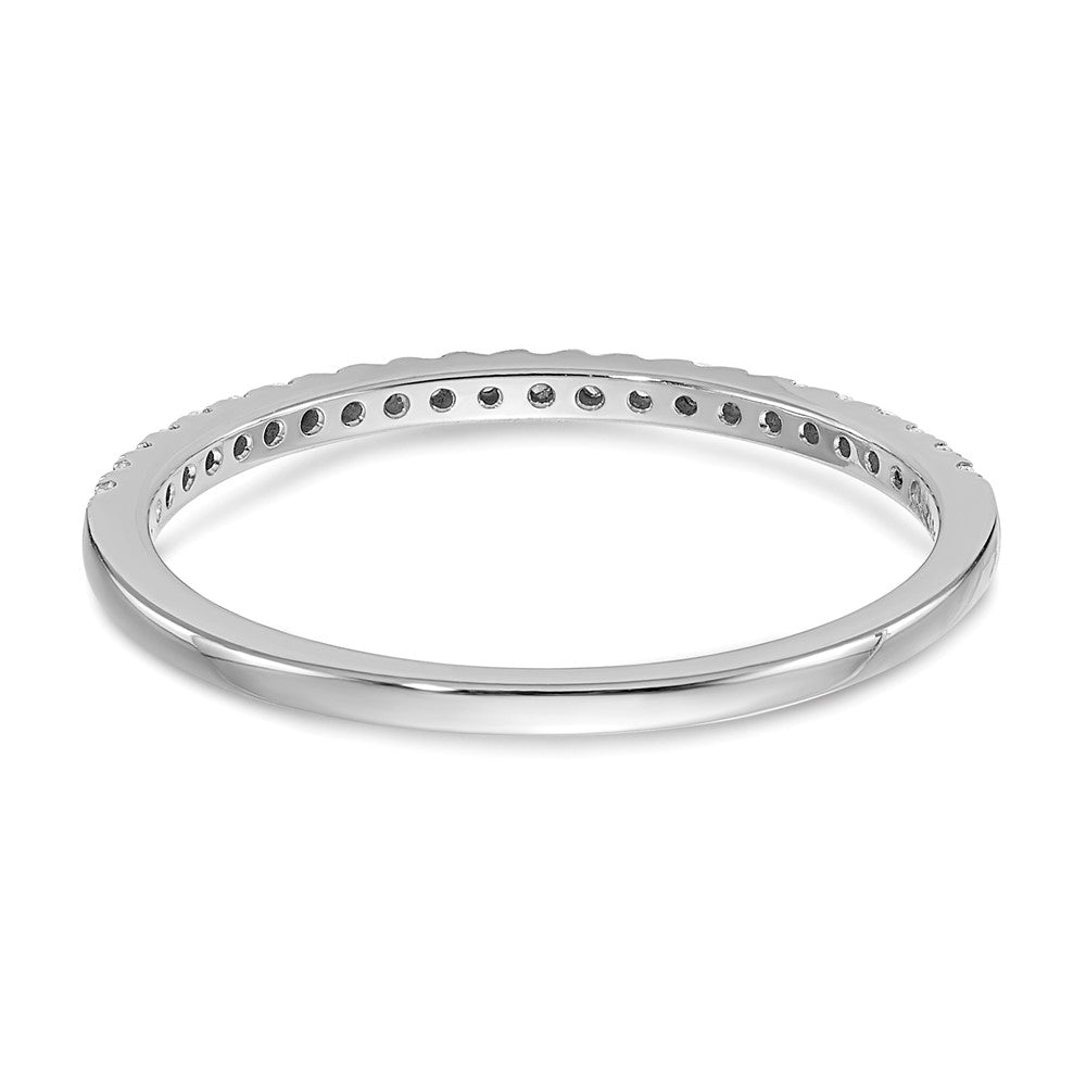 14k White Gold Real Diamond Wedding Band