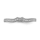 0.12ct. CZ Solid Real 14k White Gold Contoured Wedding Wedding Band Ring