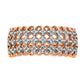 0.33ct. CZ Solid Real 14K Rose Gold Complete Pave Wedding Wedding Band Ring