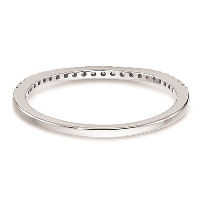 0.15ct. CZ Solid Real 14k White Gold Wedding Wedding Band Ring