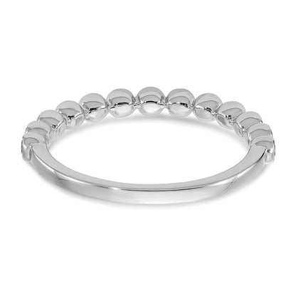 14k White Gold Real Diamond Wedding Band