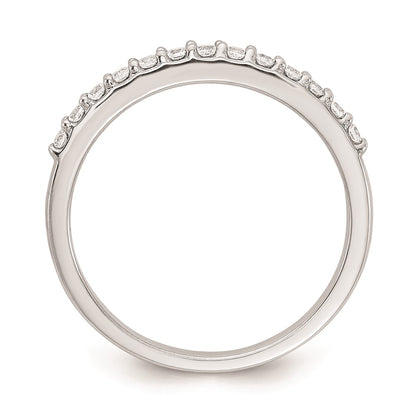 14k White Gold Real Diamond Wedding Band