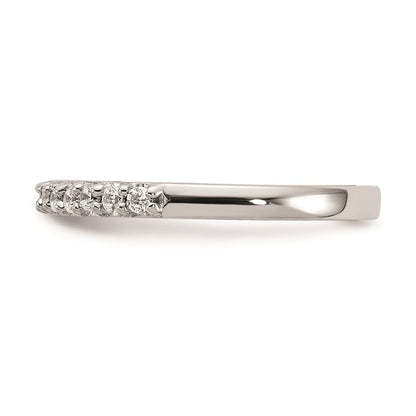 14k White Gold Real Diamond Wedding Band