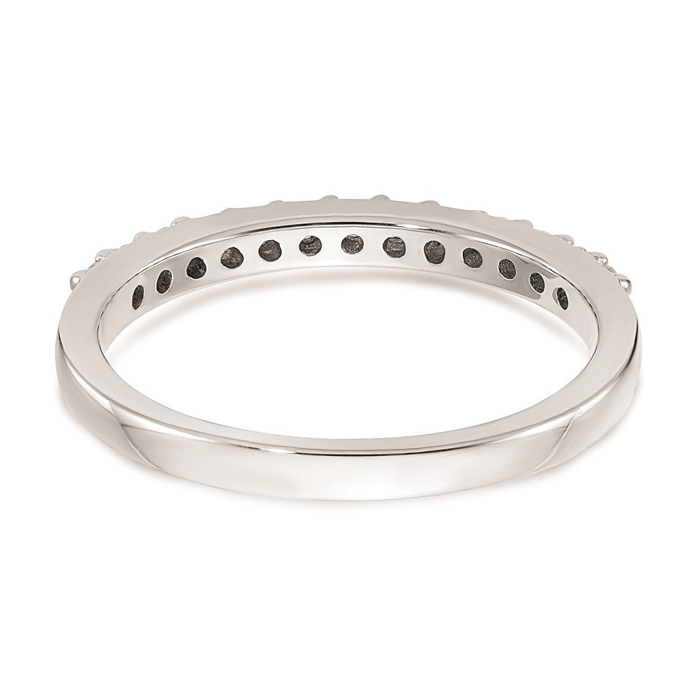 14k White Gold Real Diamond Wedding Band