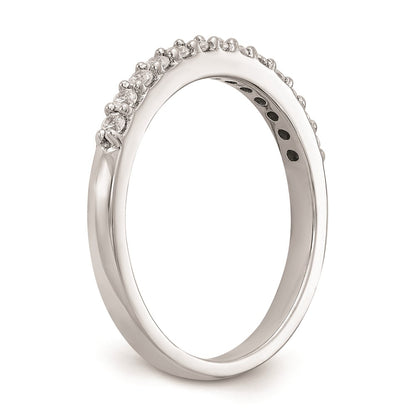 14k White Gold Real Diamond Wedding Band