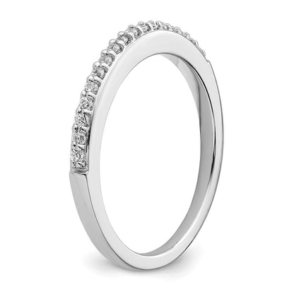 14k White Gold Real Diamond Wedding Band