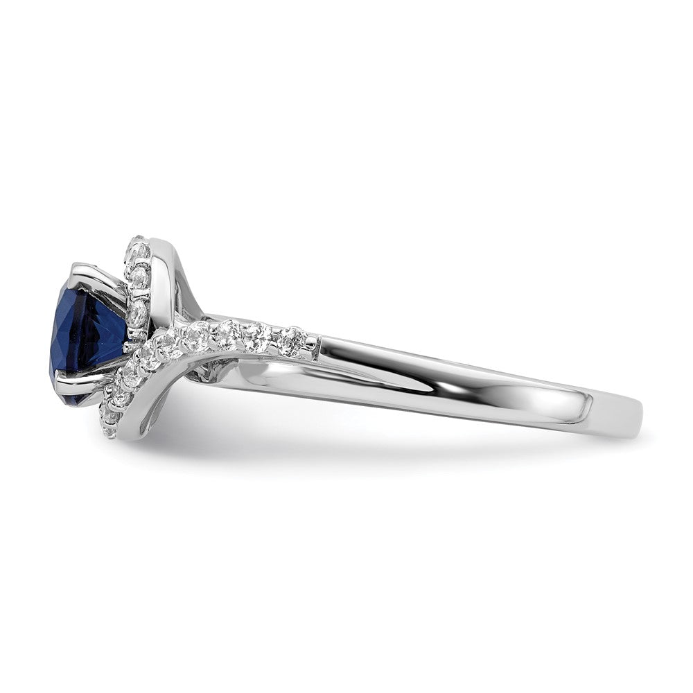 14k White Gold Real Diamond Halo Semi-mount Engagement Ring