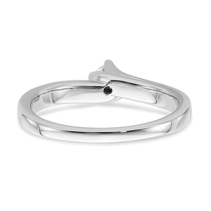 14K White Gold Real Diamond Engagement Ring